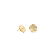 Orecchini a buco Round Wave Gold