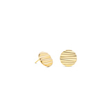 Orecchini a buco Round Wave Gold