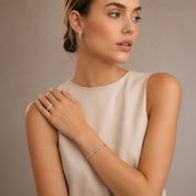 COEUR DE LION Creoli Eternal Love Bold argento – indossato