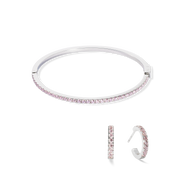 Creole Eternal Love mini argento-rosa