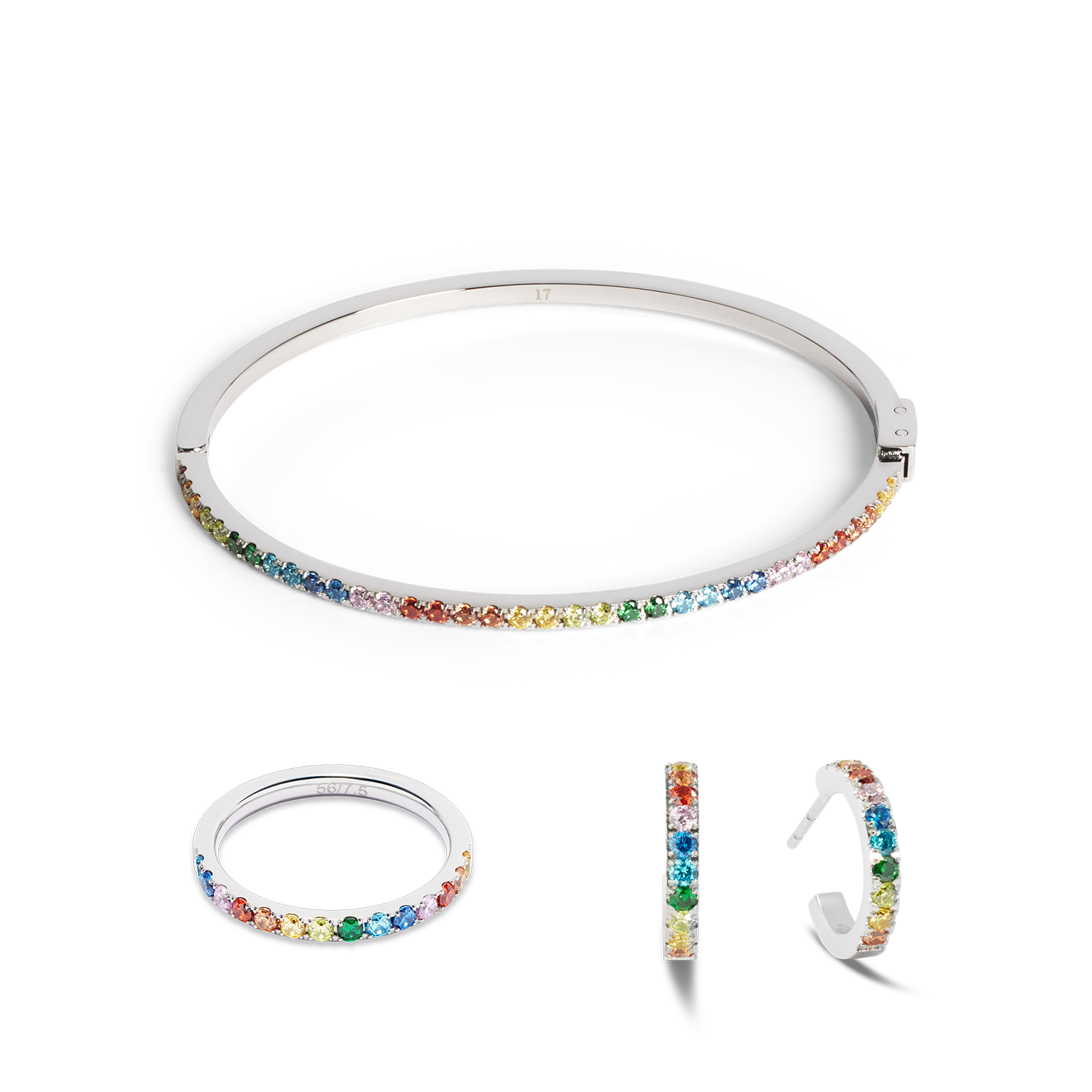 Bracciale Rigido Donna Boccadamo In Bronzo Silver Con Decori Floreali E Cristalli Bianchi Bracciale Rigido Donna Boccadamo In Bronzo Silver Con Decori Floreali E Cristalli Bianchi