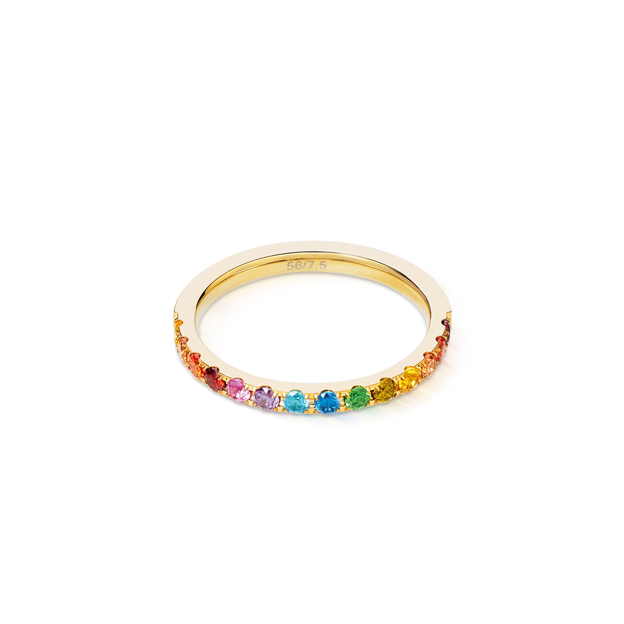 Anello Eternal Love oro-rainbow