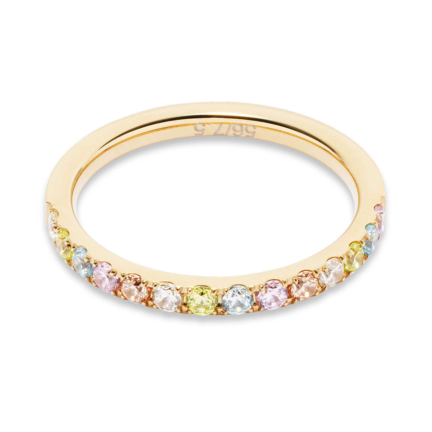 Anello Eternal Love oro-multicolore pastello