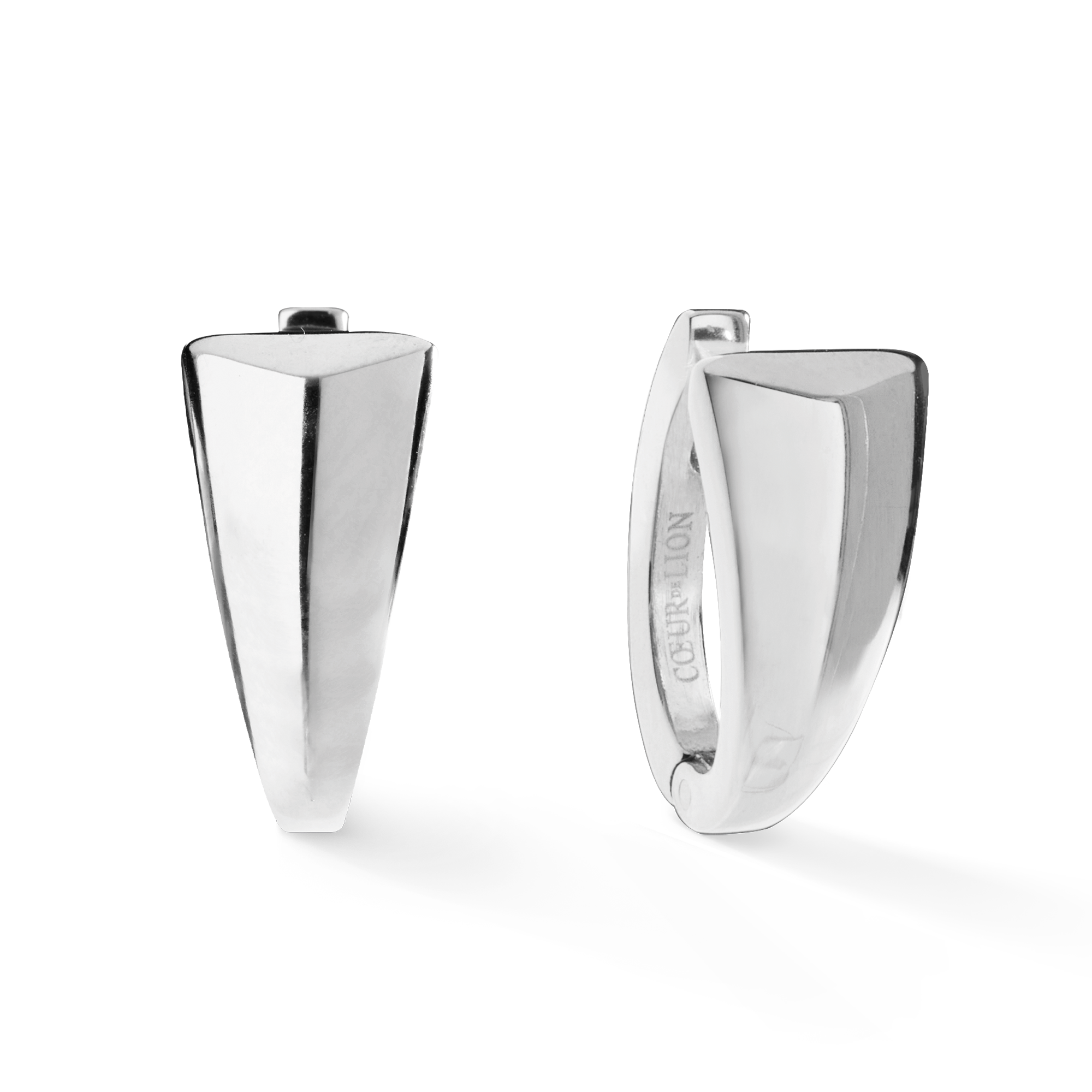 EAR ME UP Creole Tapered Argento