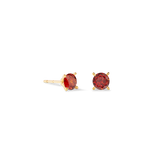 Orecchini a buco Glam Dot 5 mm oro-rosso