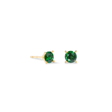 Orecchini a buco Glam Dot 5 mm oro-verde scuro
