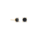 Orecchini a buco Glam Dot 5 mm oro-nero