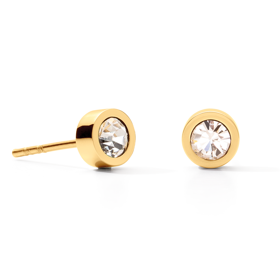 Orecchini Sparkling Dots oro-cristallo