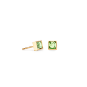 Orecchini Brillant Square small oro-verde