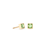 Orecchini Brillant Square small oro-verde