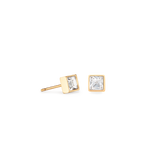 Orecchini Brillant Square small oro-cristallo