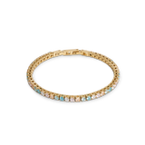 Bracciale tennis oro-multicolore pastello