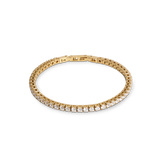 Bracciale tennis oro-cristallo