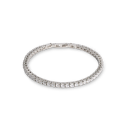 Bracciale tennis argento-cristallo