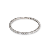 Bracciale tennis argento-cristallo