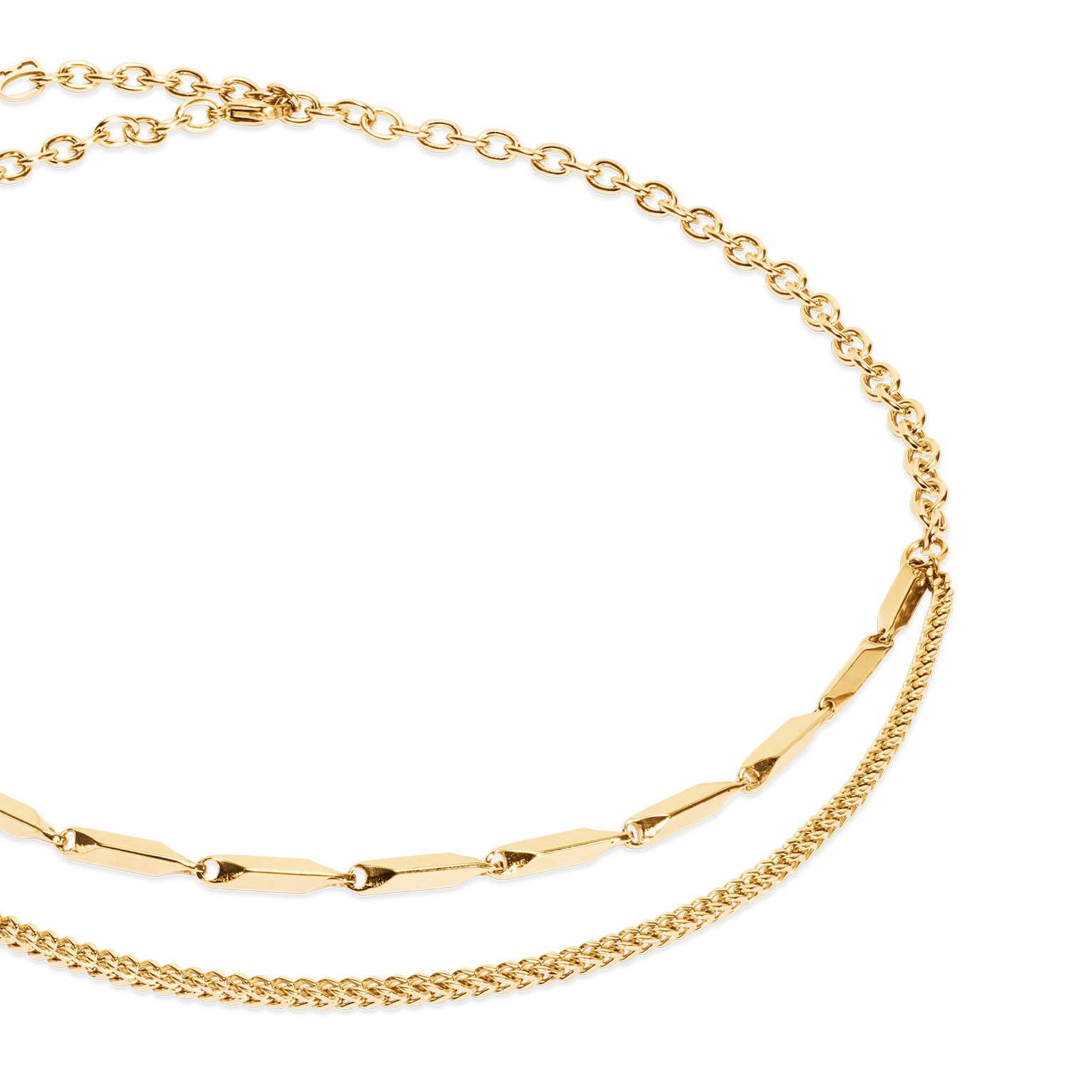 Collana Twisted Layers oro