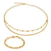 Collana Twisted Layers oro