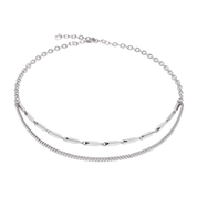 Collana Twisted Layers argento