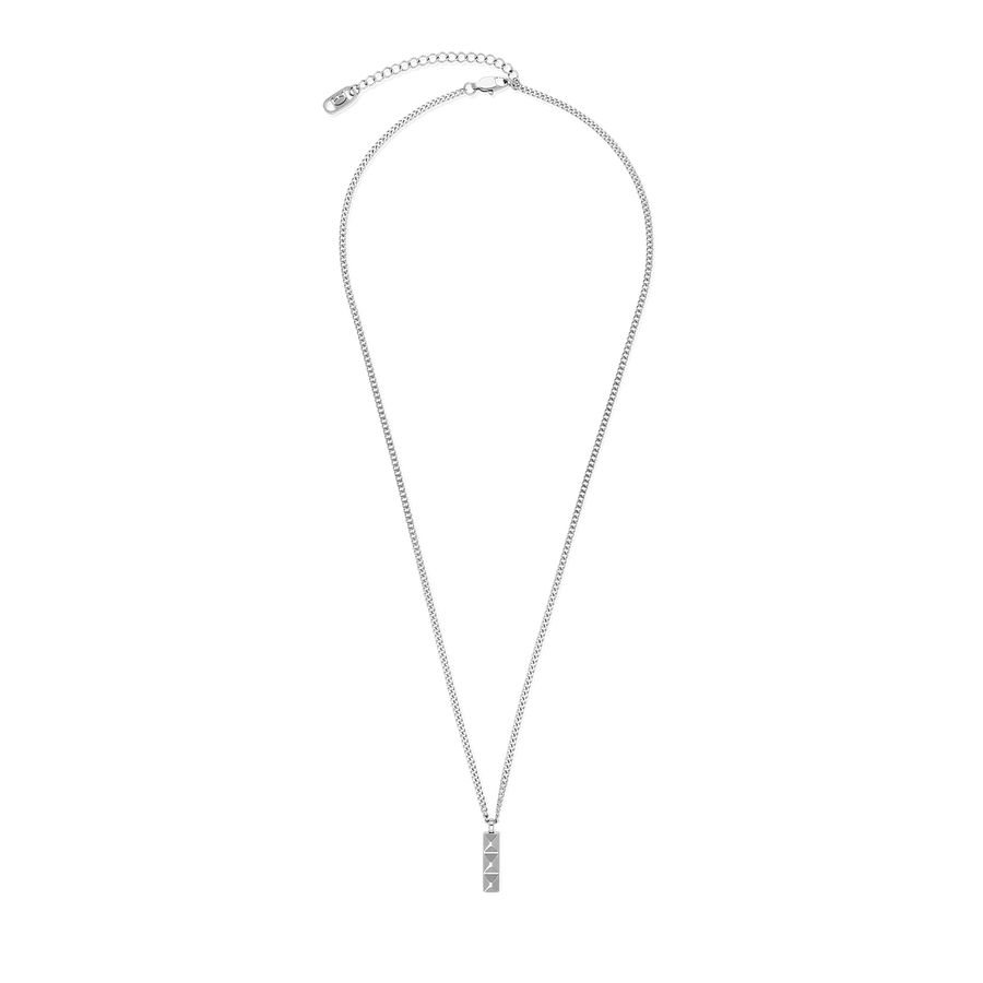 Collana Spikes Trio Bar argento
