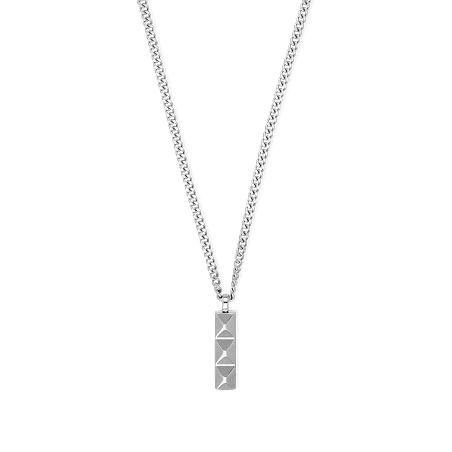Collana Spikes Trio Bar argento