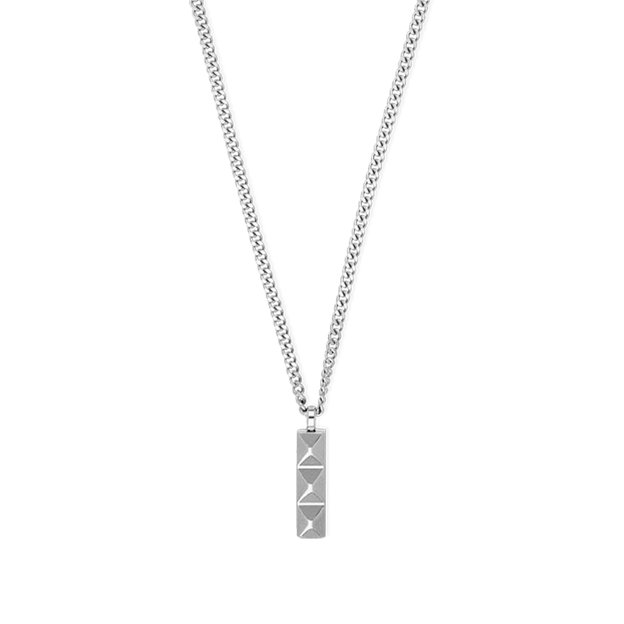 Collana Spikes Trio Bar argento