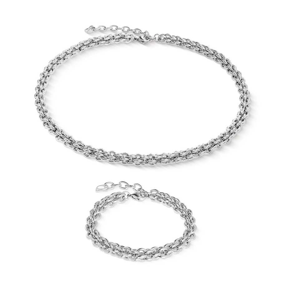 Collana Mesh Chain Classic argento
