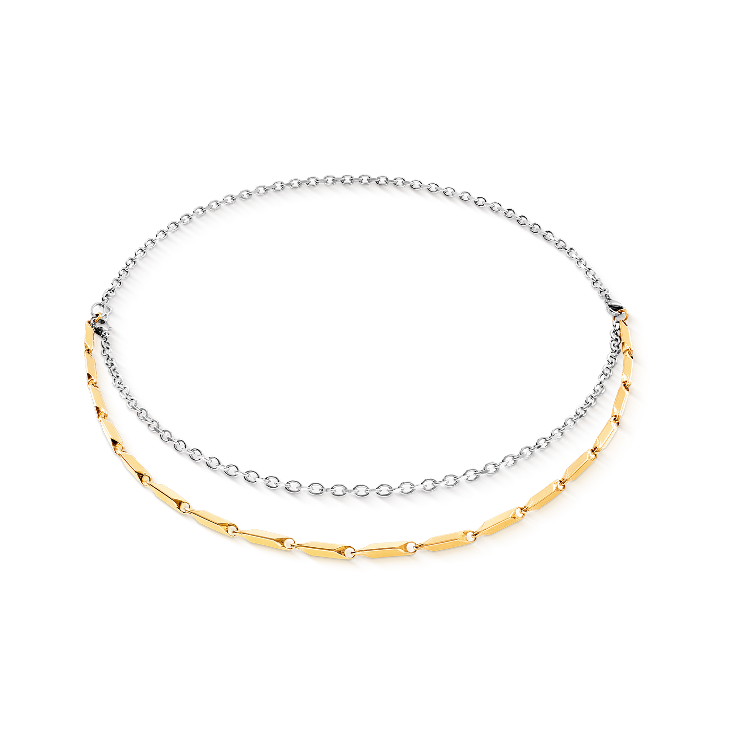 Collana Twisted Layers Duo bicolore