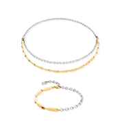 Collana Twisted Layers Duo bicolore
