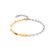 Bracciale Twisted Layers Duo bicolore