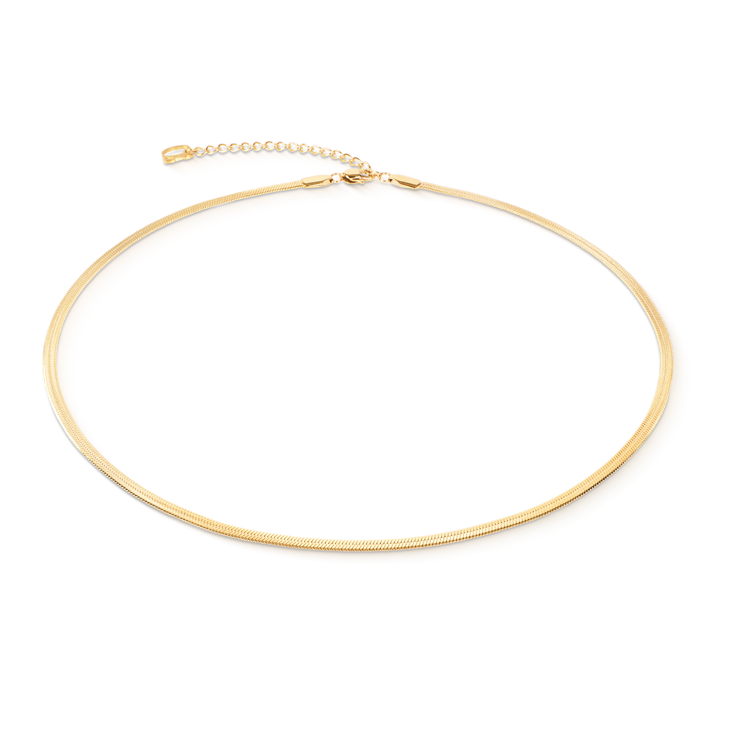 Collana snake piatta oro