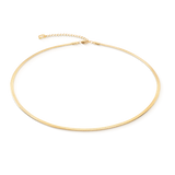 Collana snake piatta oro