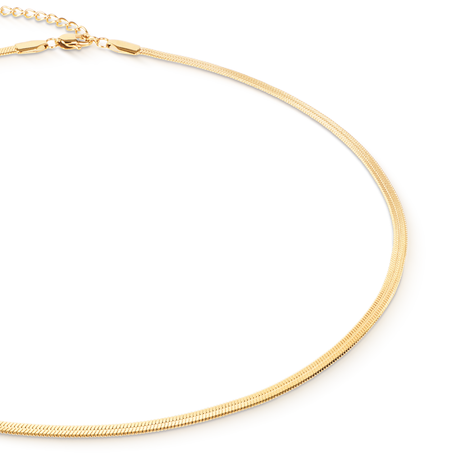Collana snake piatta oro