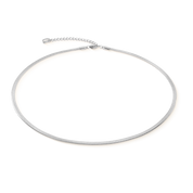 Collana snake piatta argento