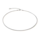 Collana snake piatta argento