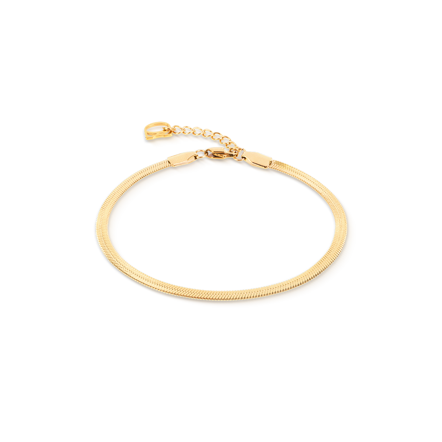 Bracciale snake piatto oro