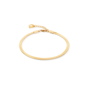 Bracciale snake piatto oro