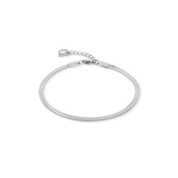 Bracciale snake piatto argento