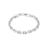 Unisex bracciale link chain argento