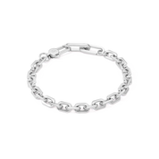 Unisex bracciale link chain argento