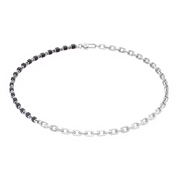 Collana Cubes Fusion link chain nero