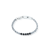 Bracciale Pulse Line Spinel nero-argento