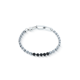 Bracciale Pulse Line Spinel nero-argento