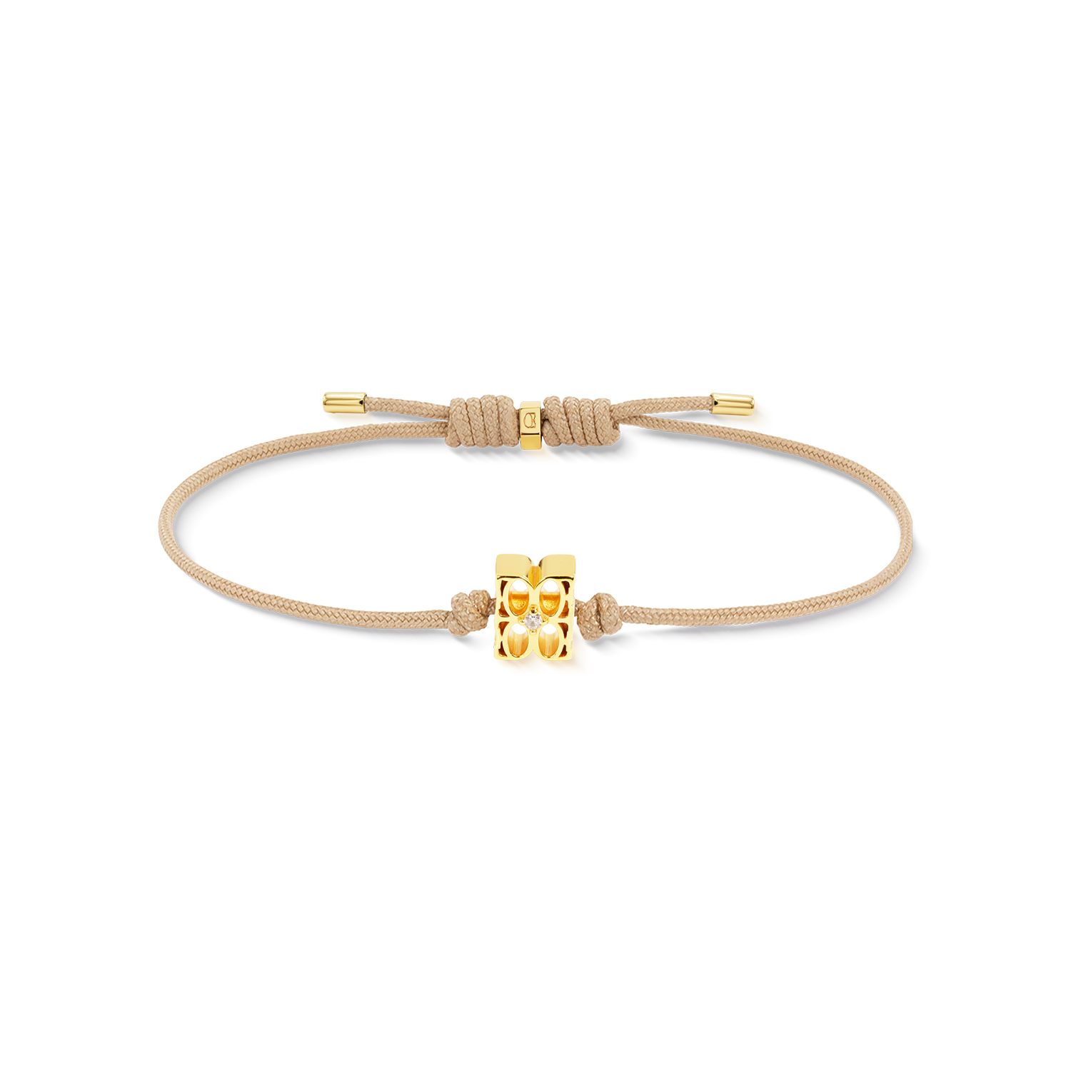 COEUR DE LION Fine Edition Bracciale Signature nude-oro – Vista frontale