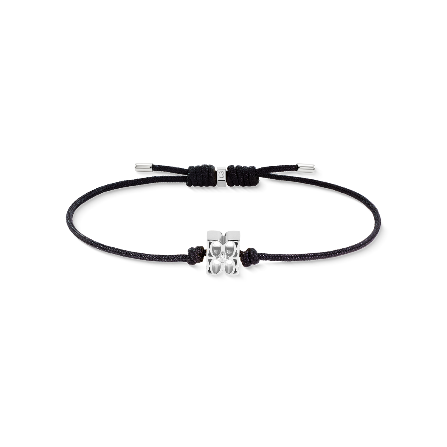 COEUR DE LION Fine Edition Bracciale Signature nero-argento – Vista frontale