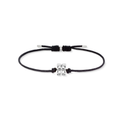 COEUR DE LION Fine Edition Bracciale Signature nero-argento – Vista frontale