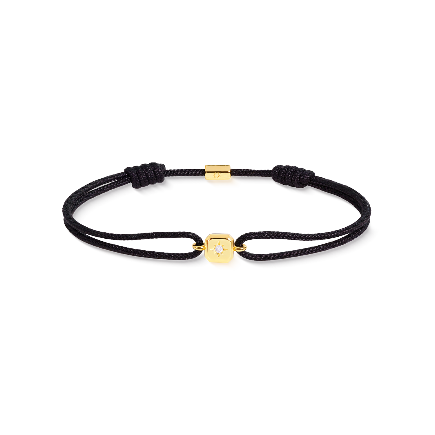 COEUR DE LION Fine Edition Bracciale Radiant nero-oro – Vista frontale