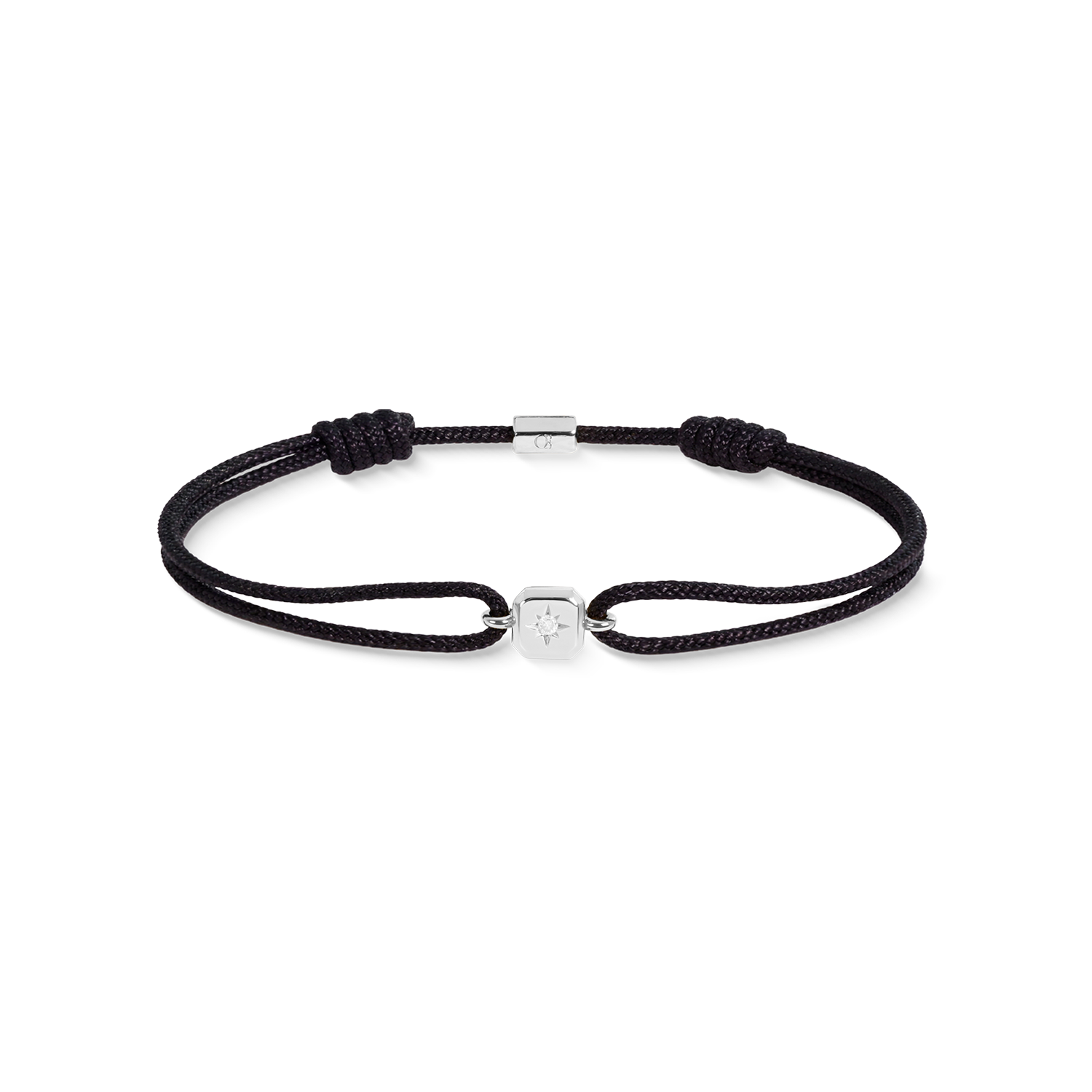 COEUR DE LION Fine Edition Bracciale Radiant nero-argento – Vista frontale