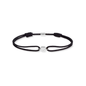 COEUR DE LION Fine Edition Bracciale Radiant nero-argento – Vista frontale