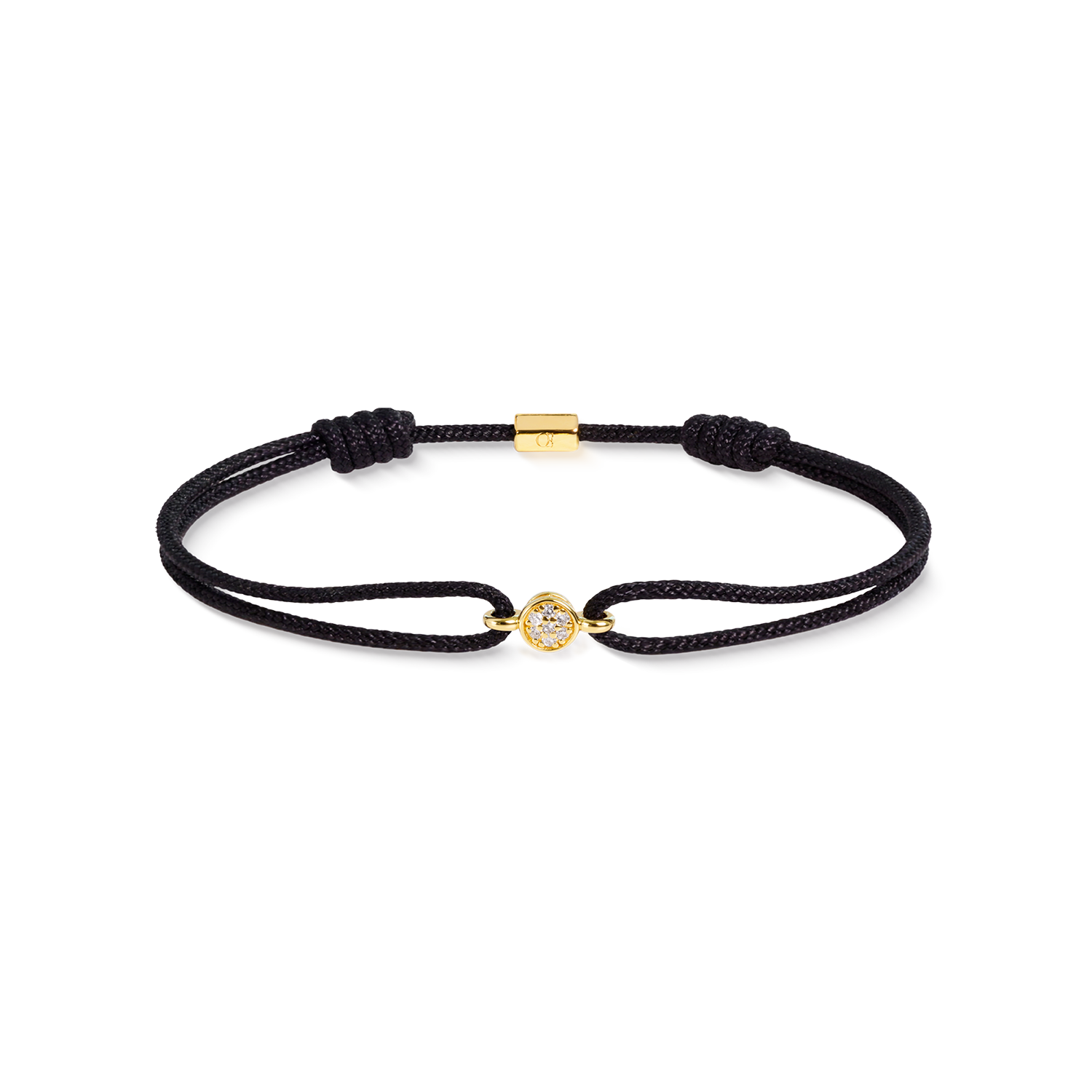 COEUR DE LION Fine Edition Bracciale Brilliant nero-oro – Vista frontale