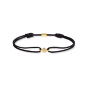 COEUR DE LION Fine Edition Bracciale Brilliant nero-oro – Vista frontale